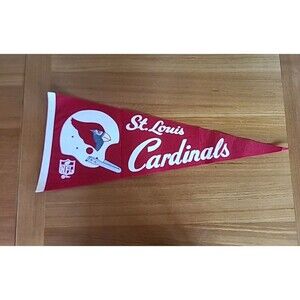 Vintage NFL FOOTBALL TEAM felt pennant 9" ST. LOUIS CARDINALS 1967